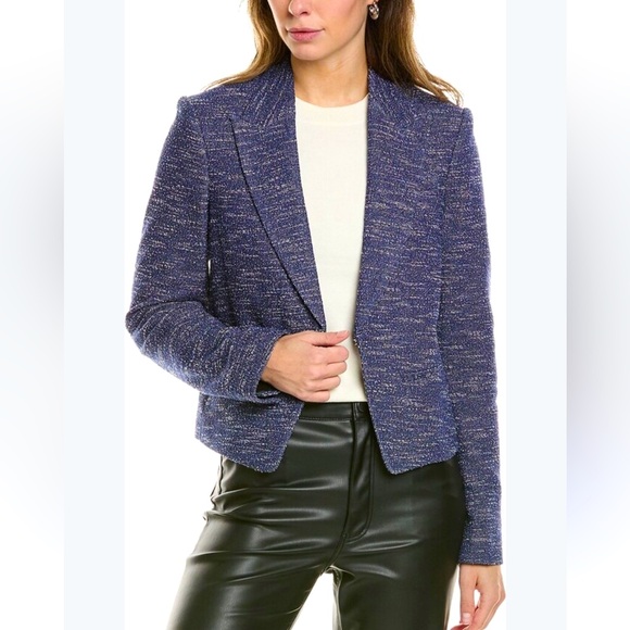Rag & Bone Navy Tweed Blazer - Picture 1 of 11